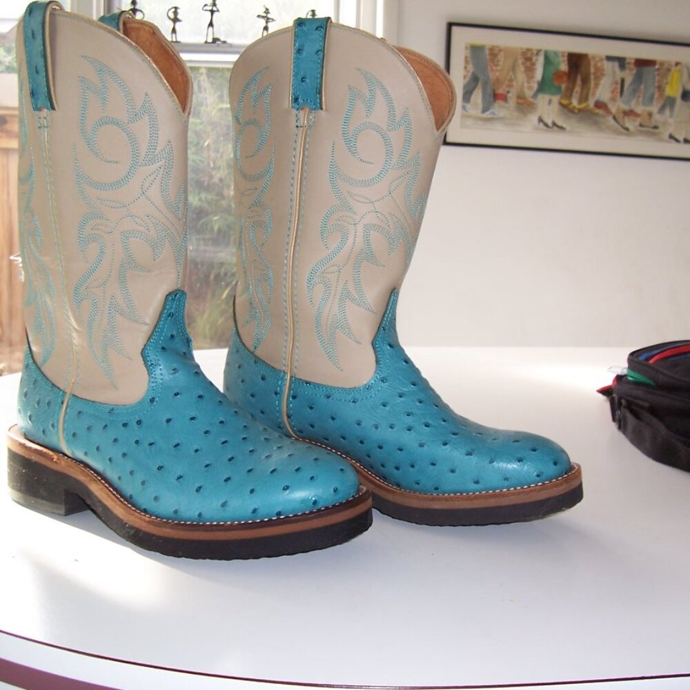 Road Wolf Western  Cowboy 12"" Tall Size 7.5M Leaather